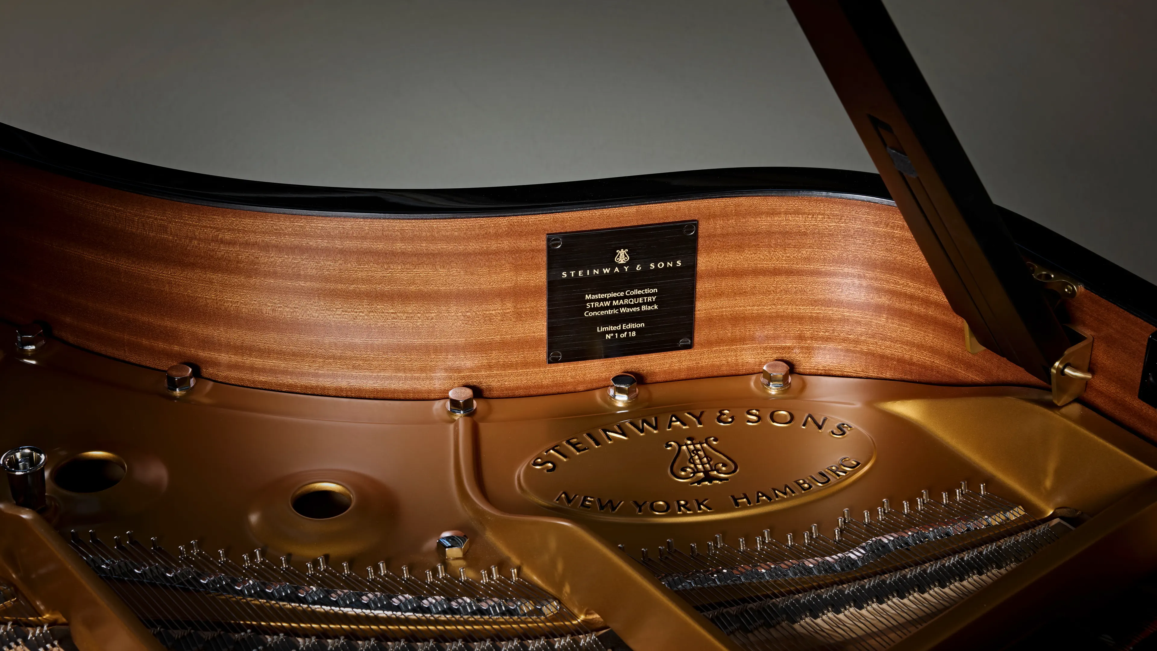 Steinway Straw Marquetry Flügel